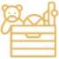 icono caja de juguetes niños